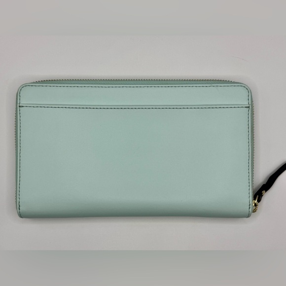 Kate Spade New Horizons Out of Office Kaden Aqua Wallet Clutch VW Bug Car - Picture 2 of 12